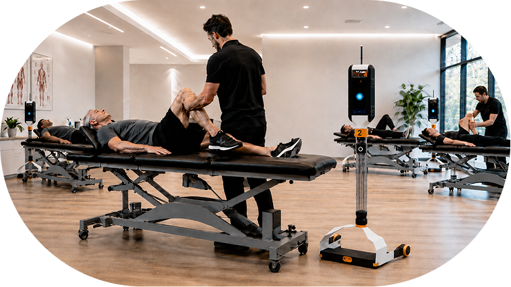 TOTEM — sesión de kinesiología en gimnasio